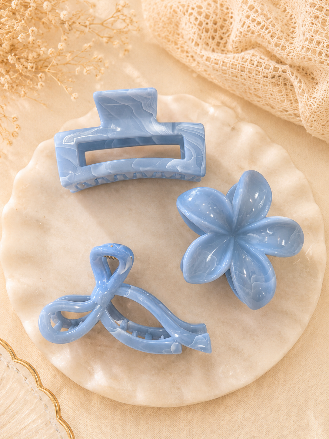 Blue Blossom Haarclip
