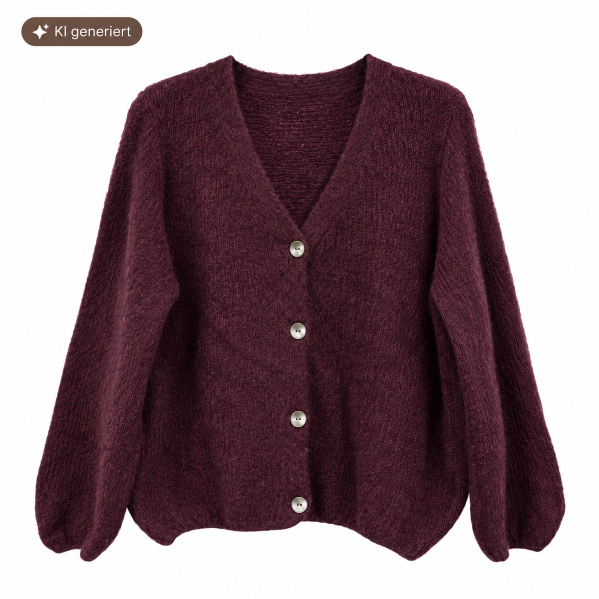 Cozy Alpaka Strickcardigan – Flauschige Strickjacke mit Knöpfen