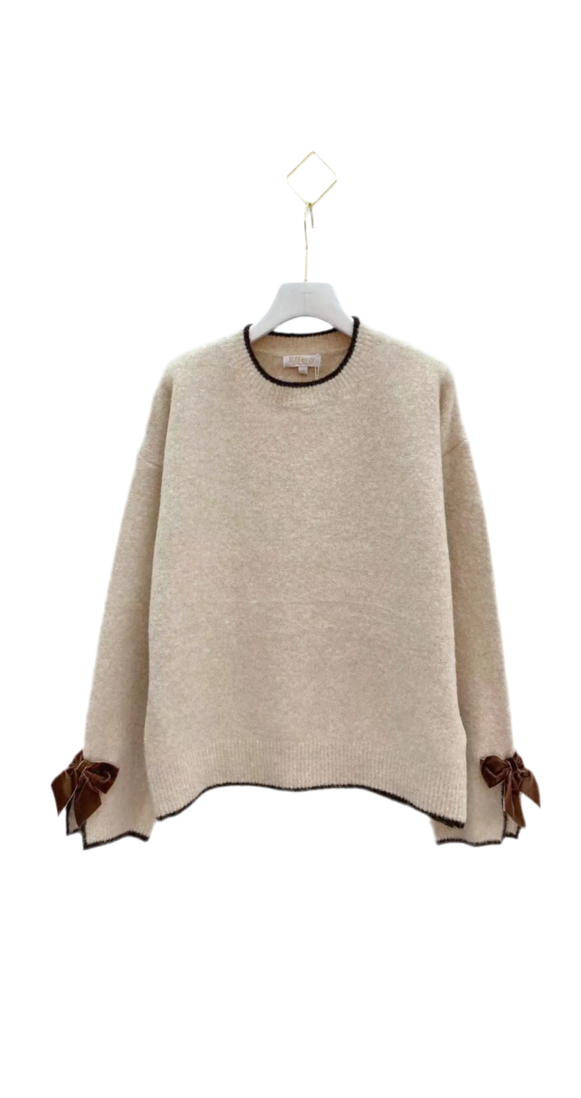 Soft Knit Pullover – Bow Detail