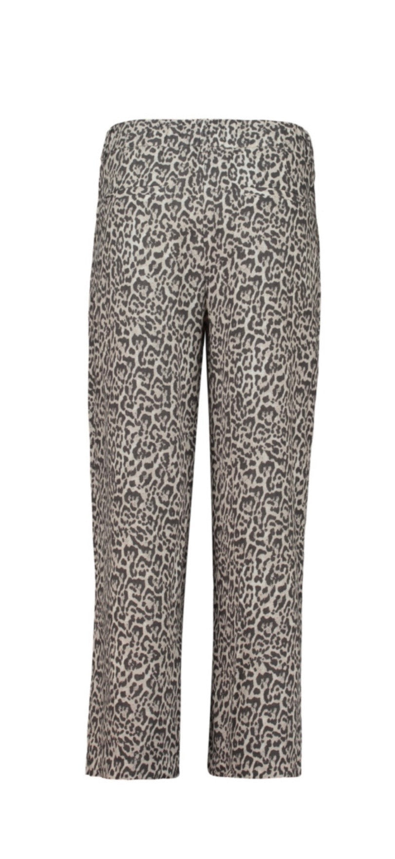 Leo Stoffhose 3/4 – Weite Damenhose mit Animal Print