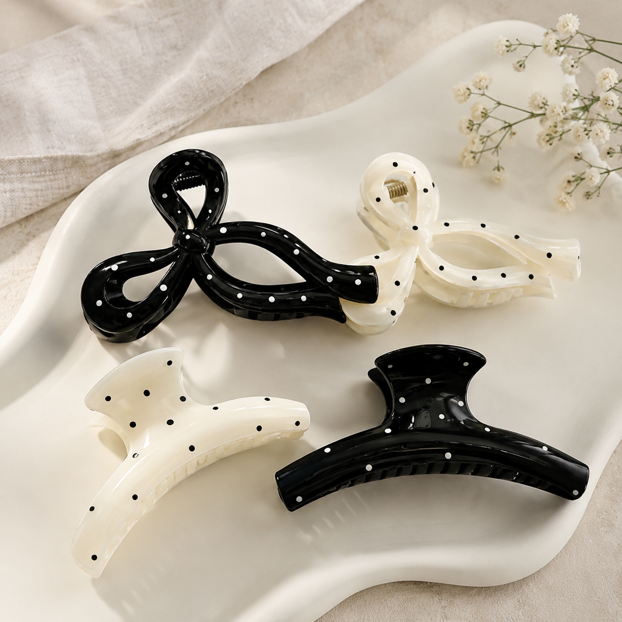 Polka Dot Haarspange