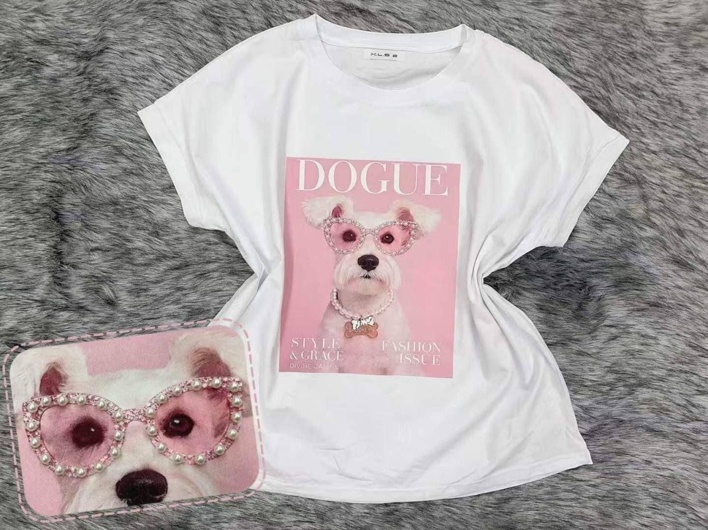 T-Shirt Baumwolle Bedruckt Trendig Premium-Qualität JG122