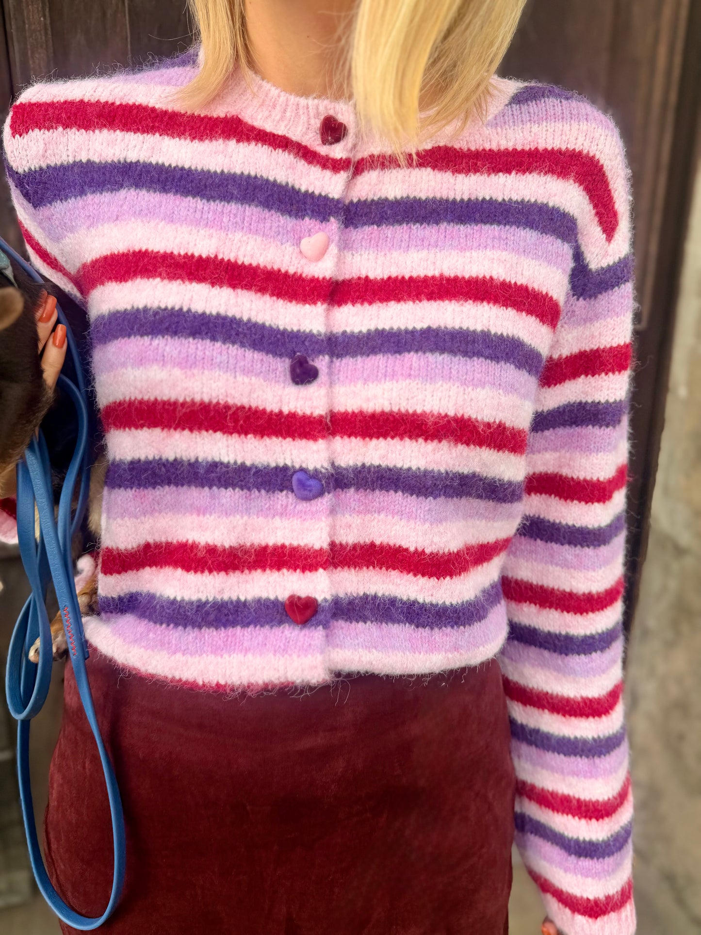 Striped Knit Cardigan – Cozy Chic