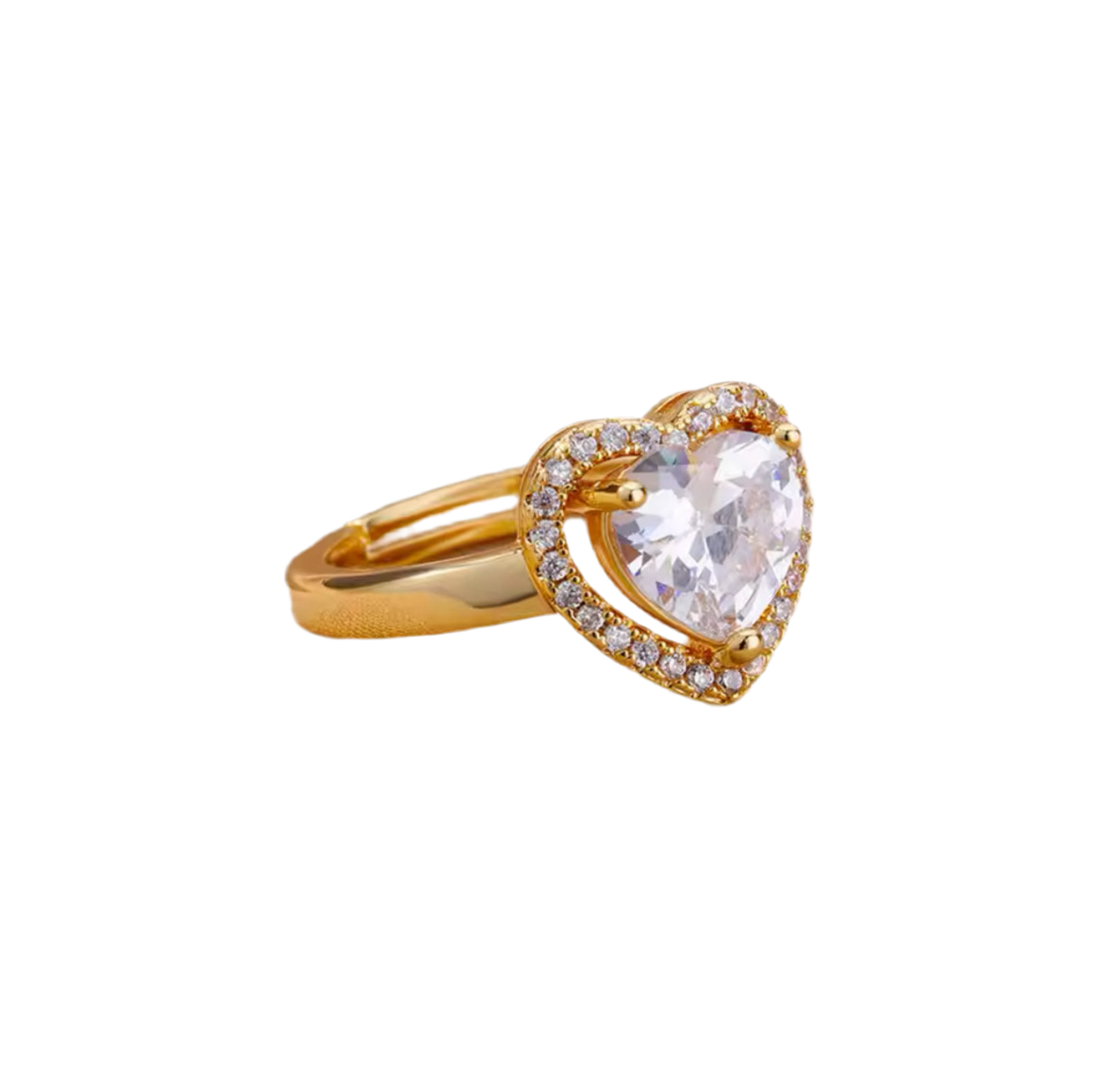 Edelstahl Herz Ring