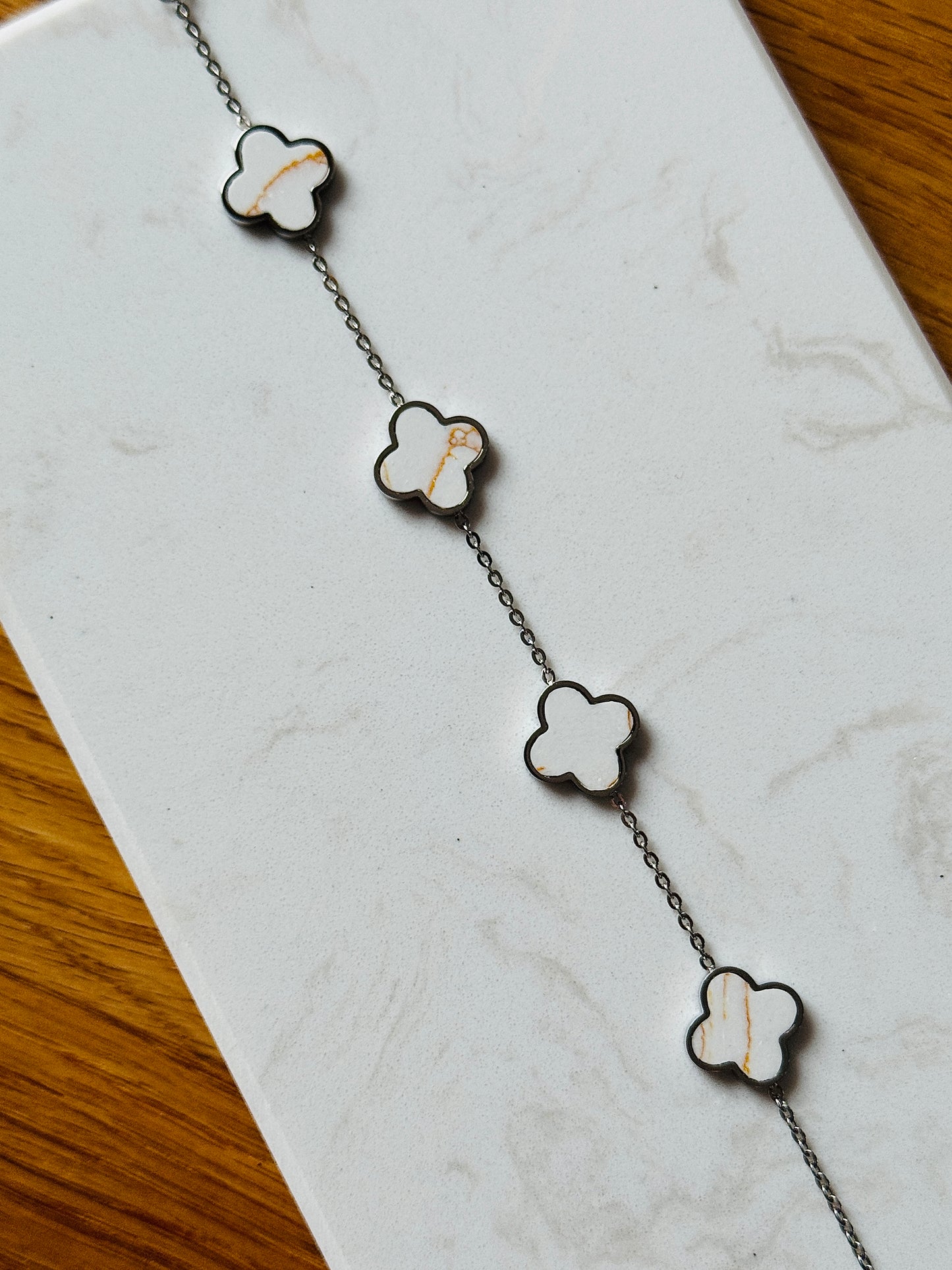 Marmoriertes Armband | 18K vergoldet