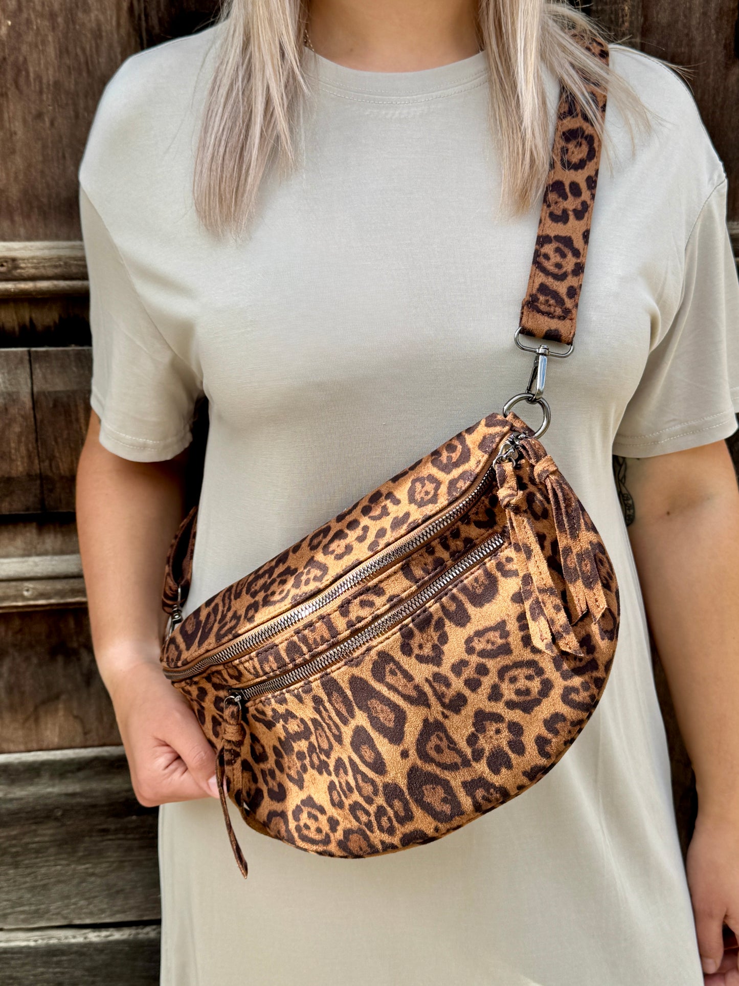 Leopard Print Crossbody Bauchtasche – Stylisch & Praktisch