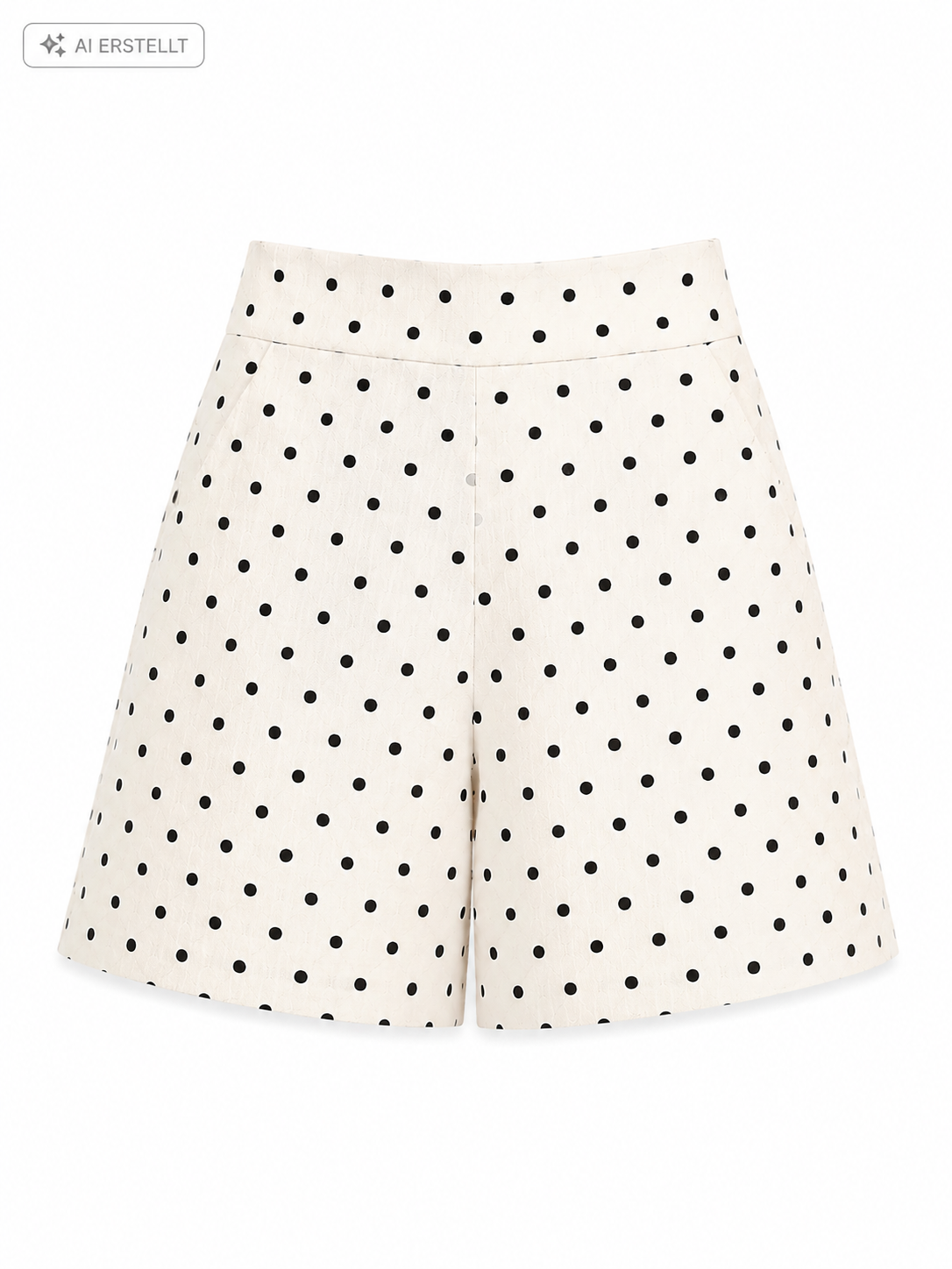 Leinen-Shorts mit Punkten