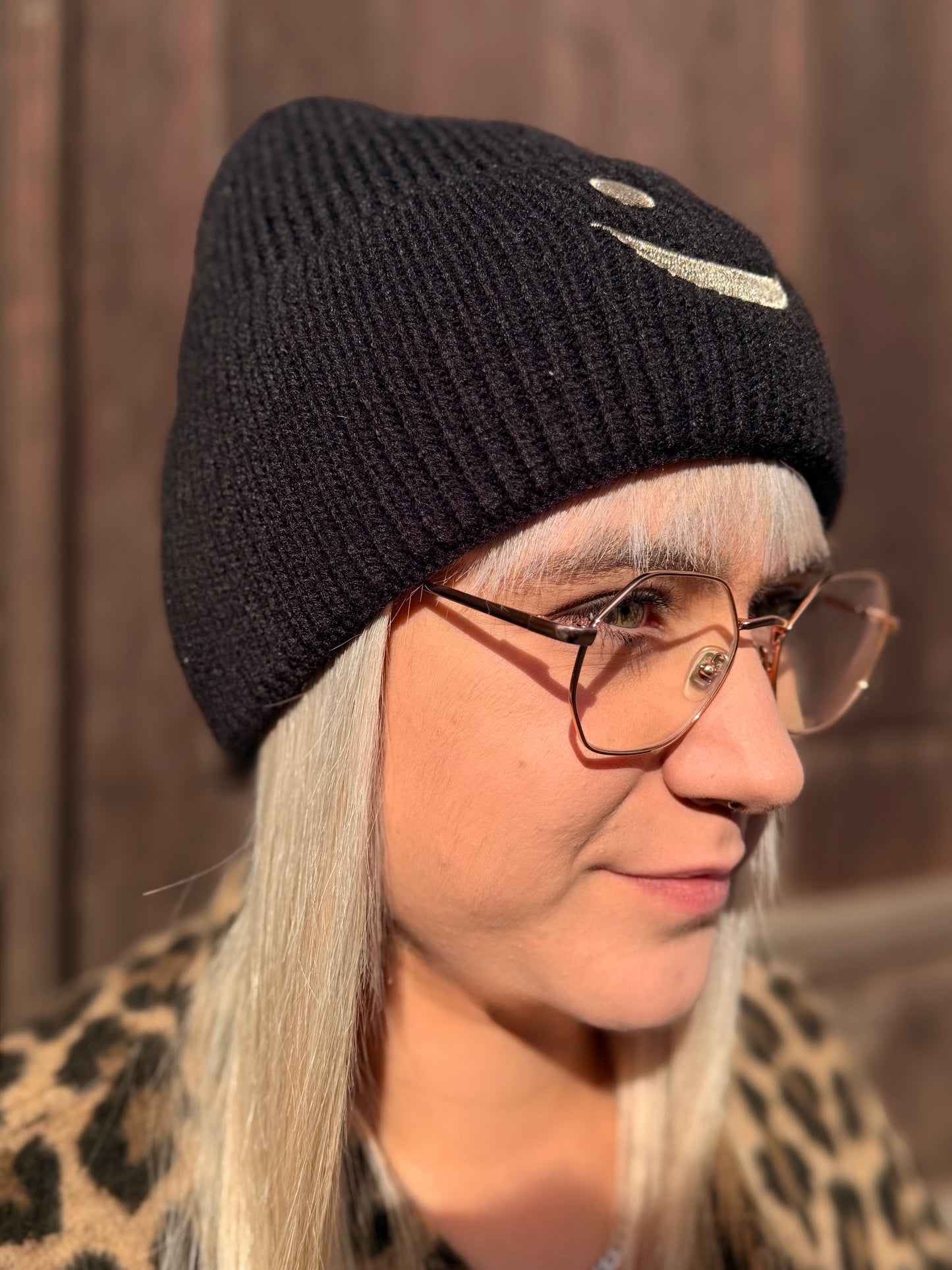Smiley Knit Beanie
