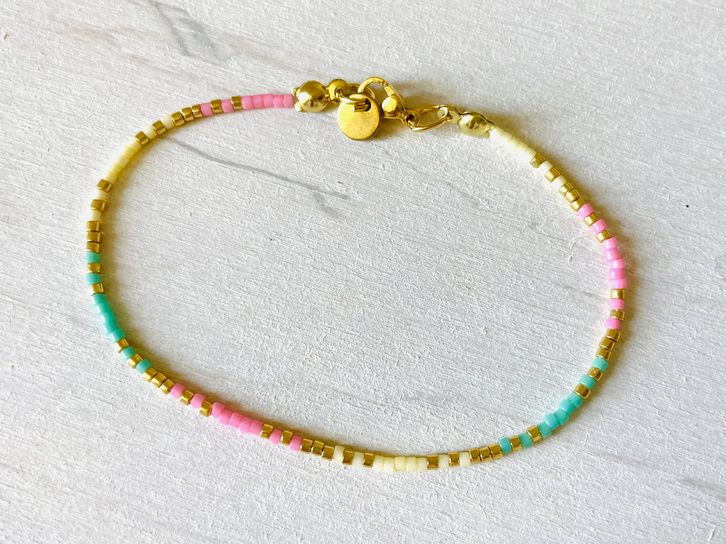 Edelstahl-Armbänder für Damen, Perlenarmbänder N015