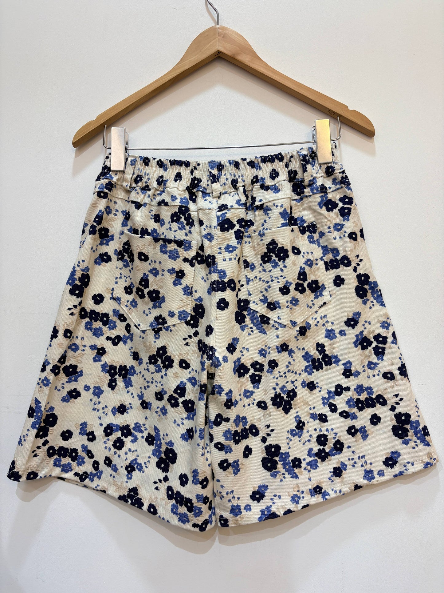 High-Waist-Baumwollshorts mit Blumenprint PPN2653