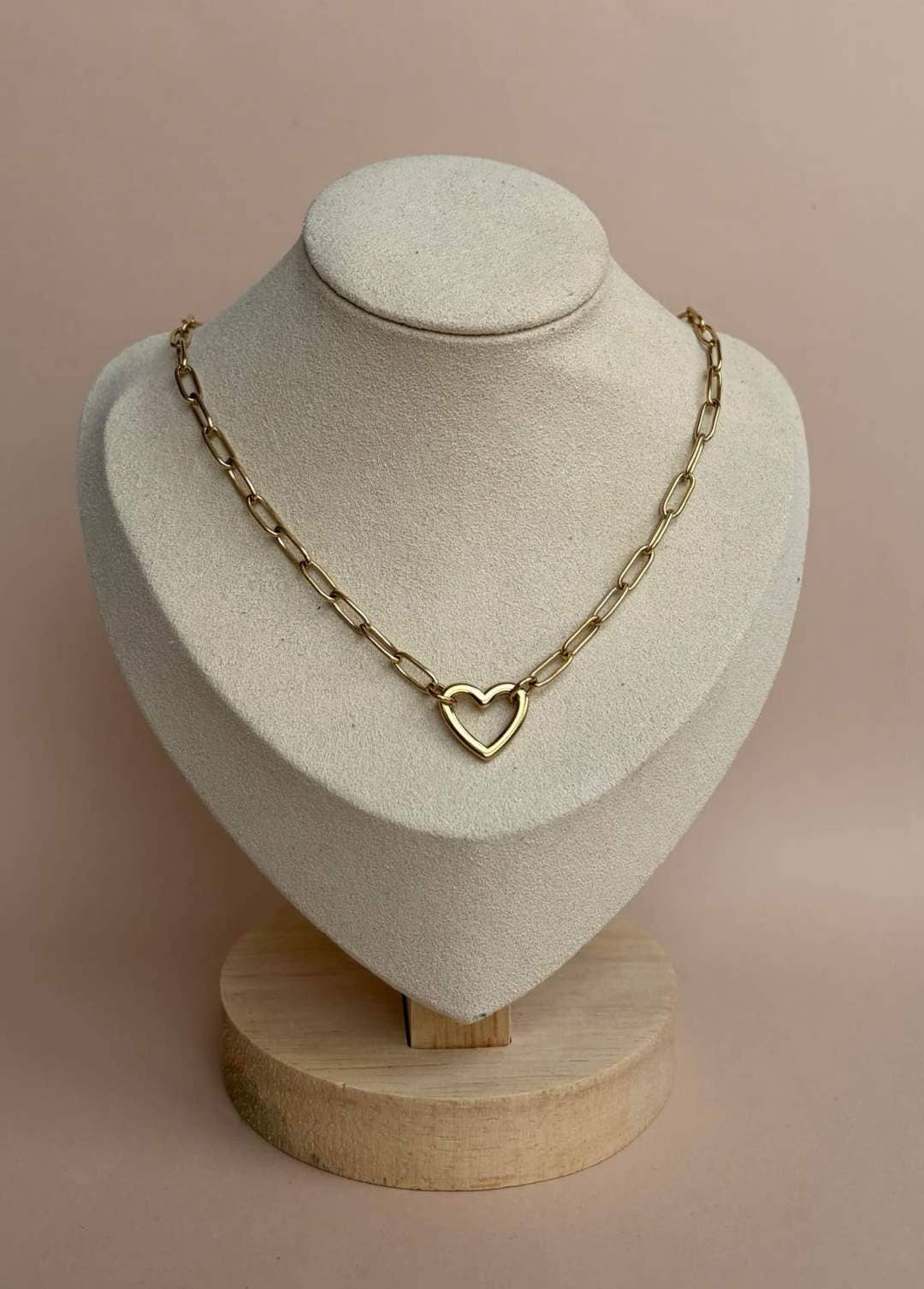 Goldkette mit Herz – Edelstahl | WAUW Mode