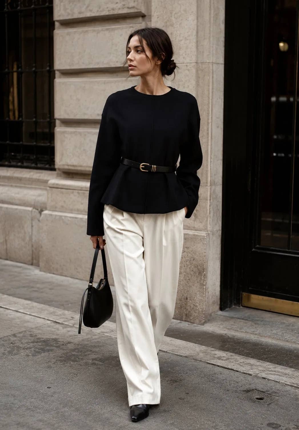 Gürtelpullover Chic [10638]