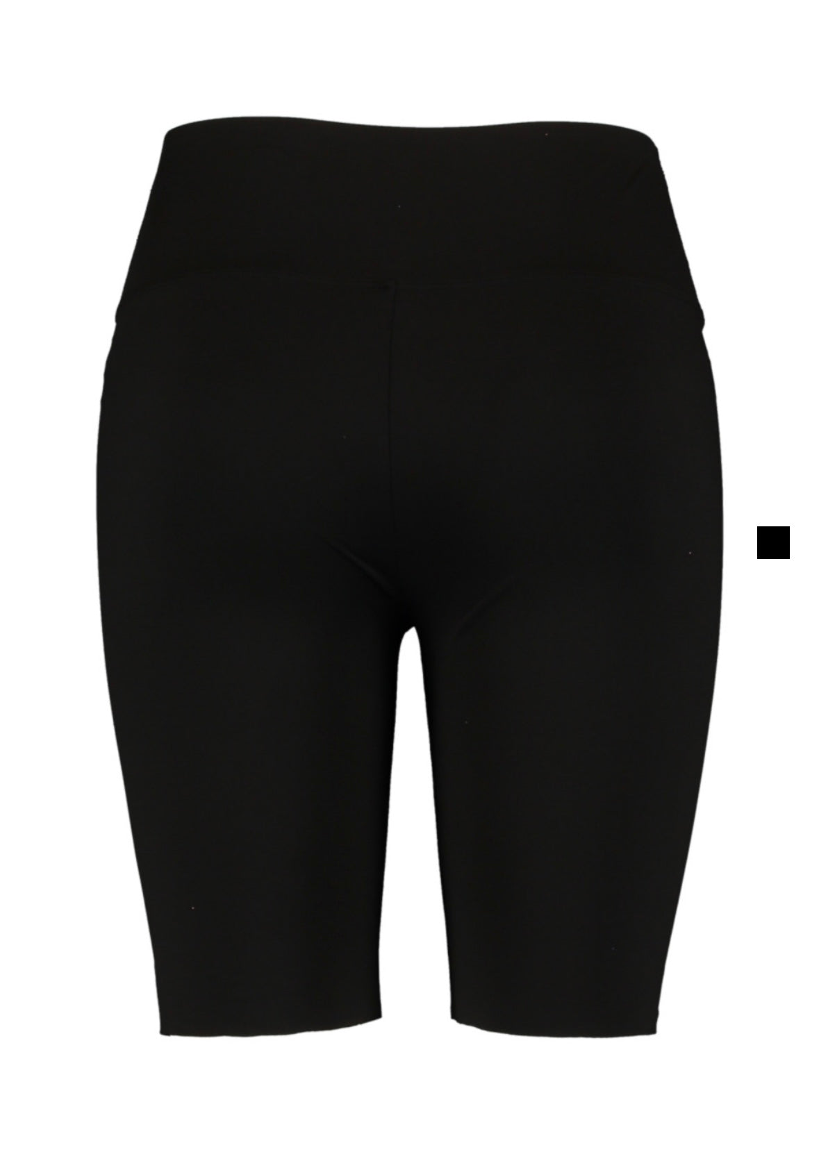 Große Größe High Waist Biker Shorts – Schwarz