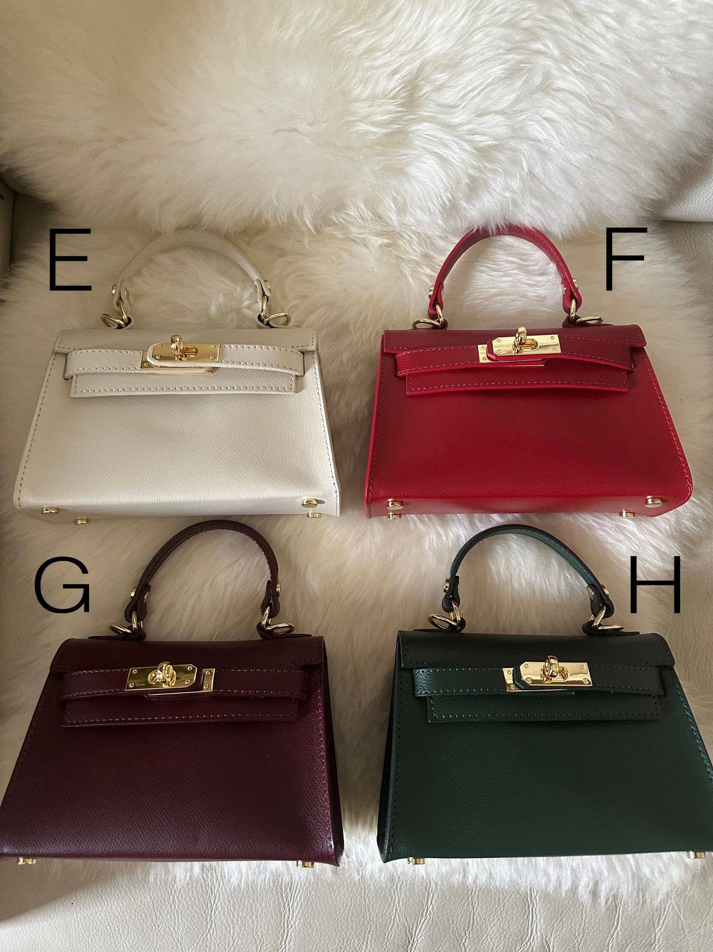 MINI K - Handtasche aus echtem Leder