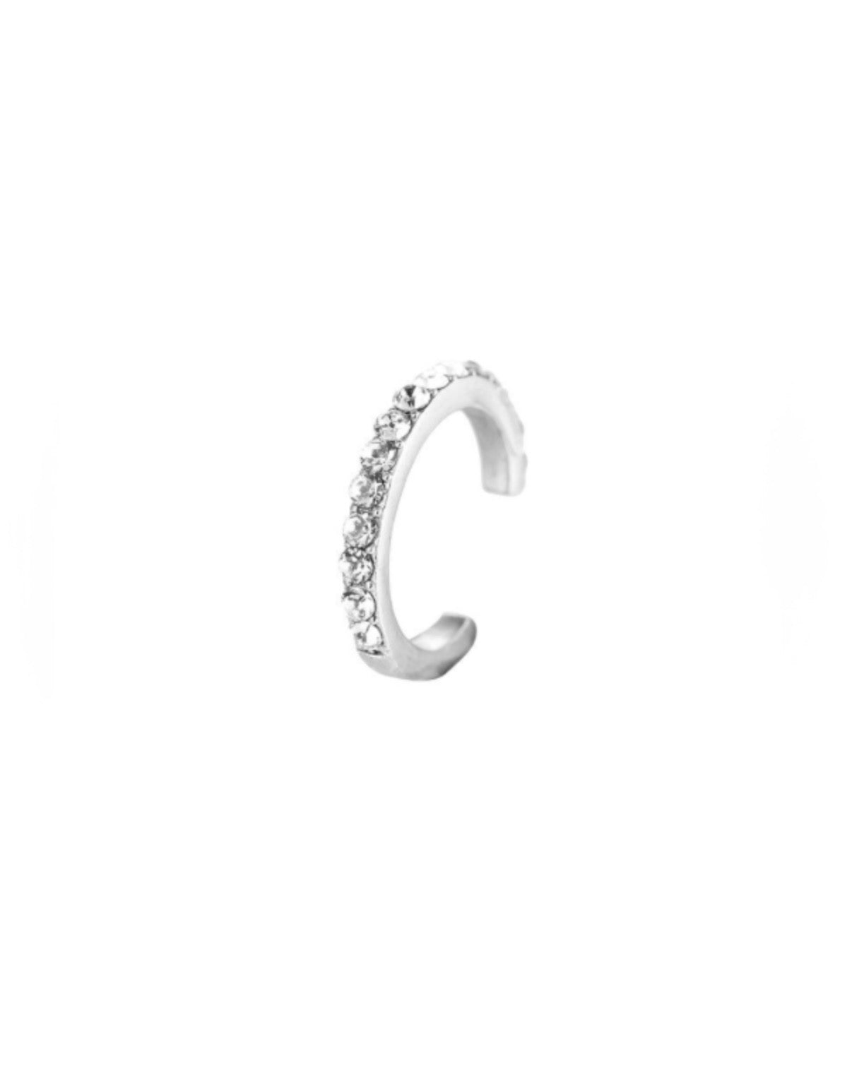 Ear Cuff Sparkle Silber