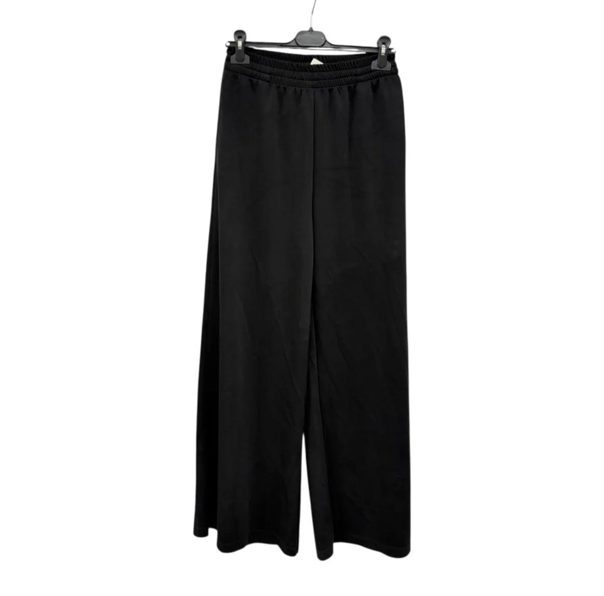 Soft Flow Wide Leg Hose – fließende Stretchhose mit elastischem Bund in Schwarz & Taupe