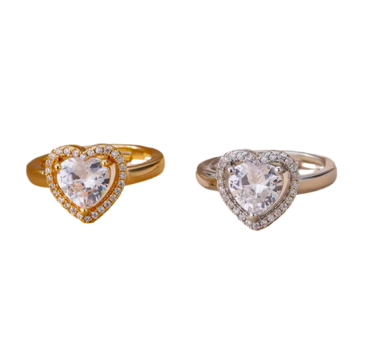 Edelstahl Herz Ring