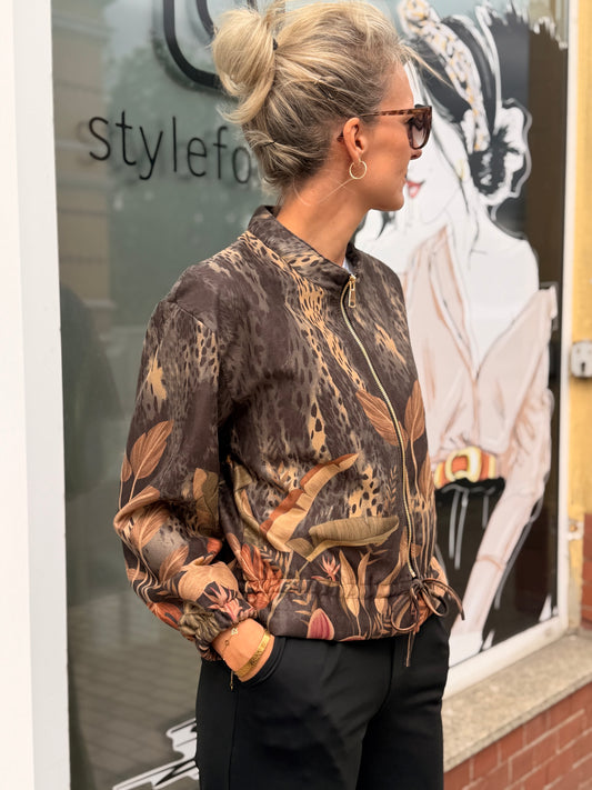 Made in Italy Jack mit Animal- & Botanical-Print