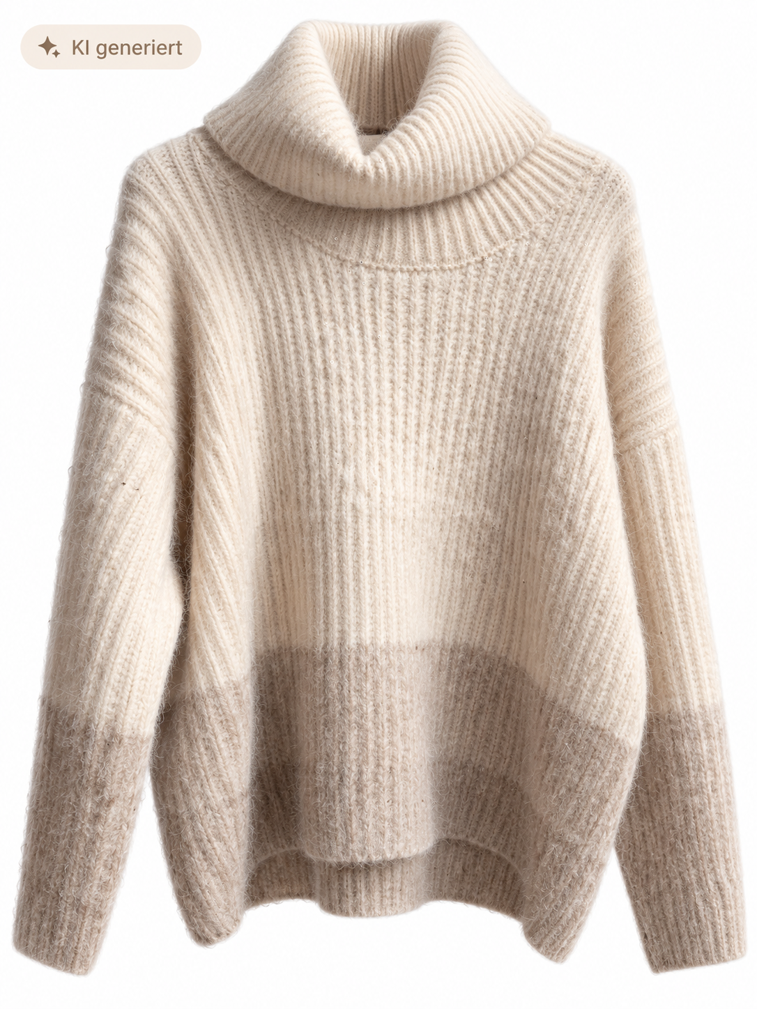 Kuscheliger Oversize Rollkragenpullover mit dezentem Glitzer – 2 Farben