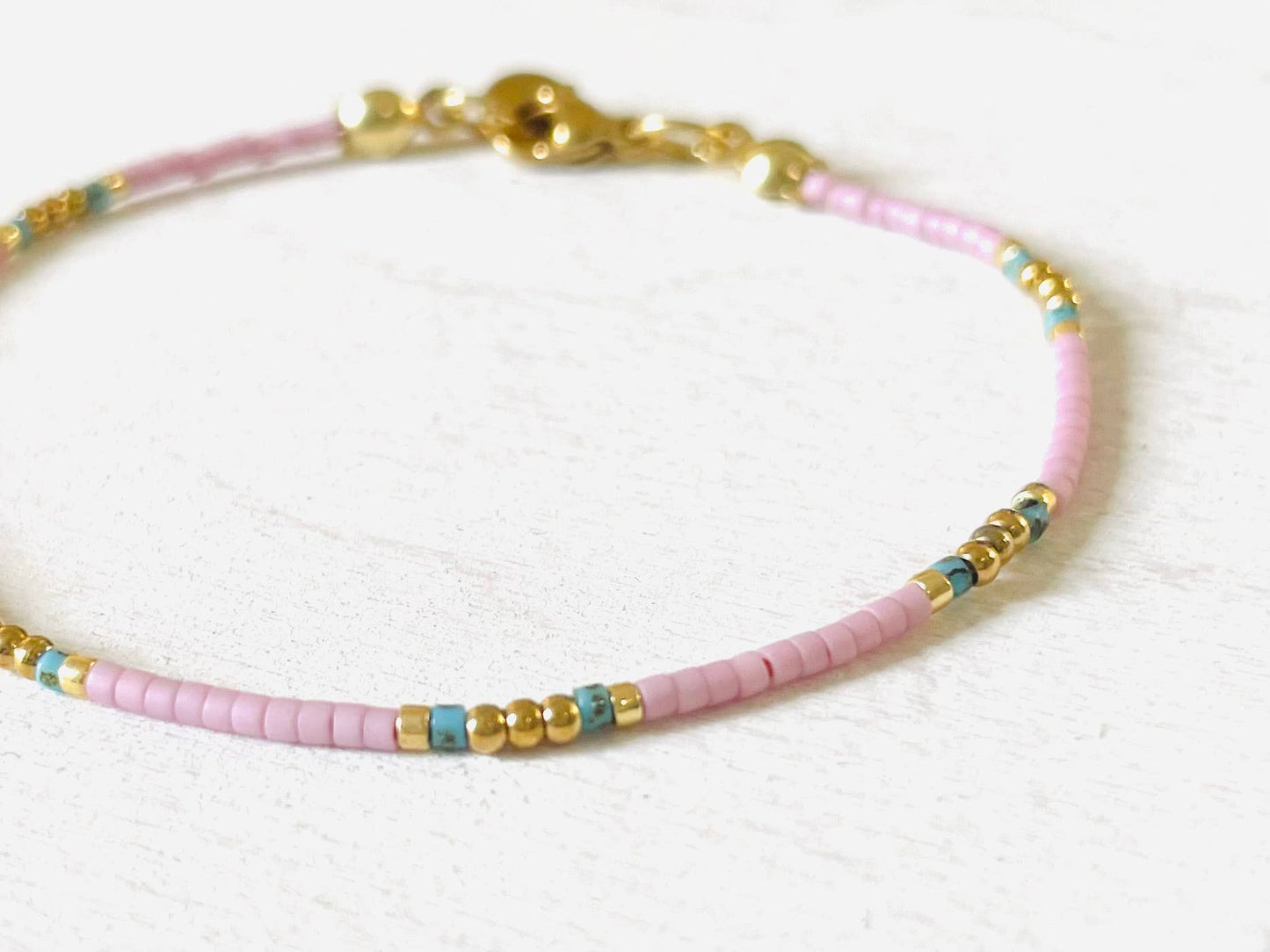 Edelstahlarmbänder Damen, Perlenarmbänder N027