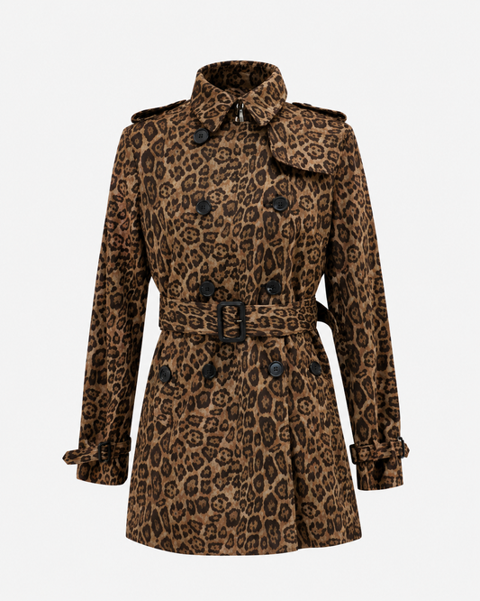 Leo Trenchcoat Damen – Eleganter Mantel mit Gürtel ￼