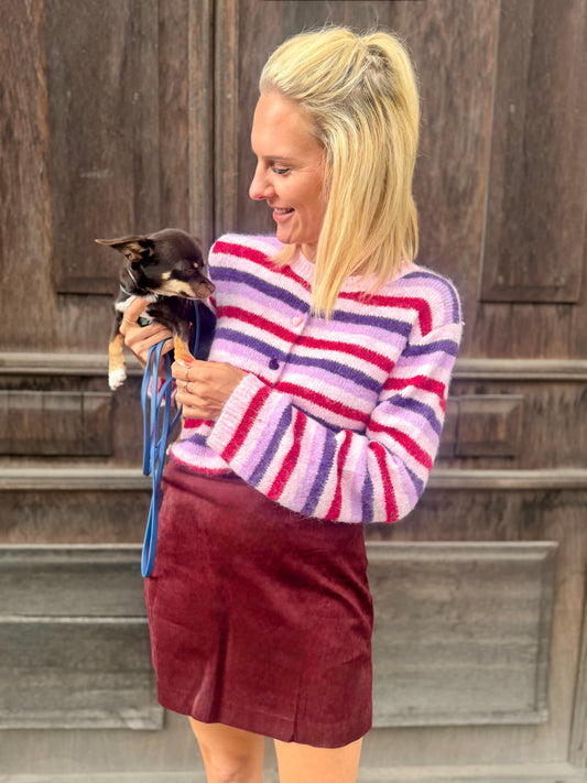 Striped Knit Cardigan – Cozy Chic