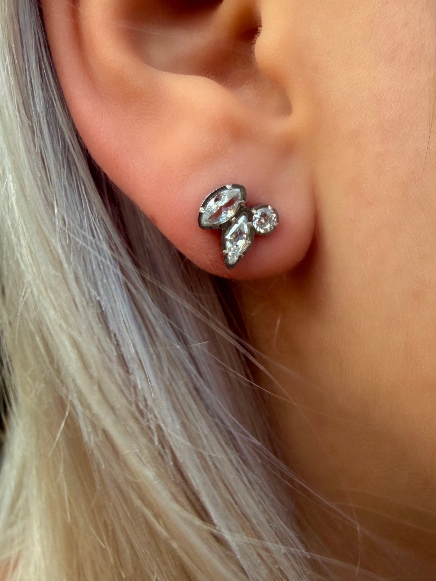 Happy Ohrstecker | 18K vergoldet