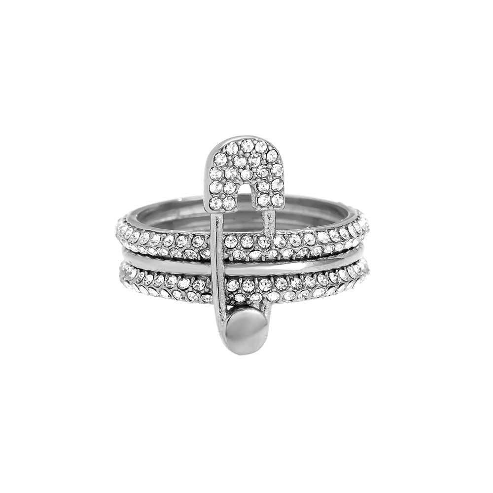 Diamond Ring mit Nadel -  Edelstahl Ring