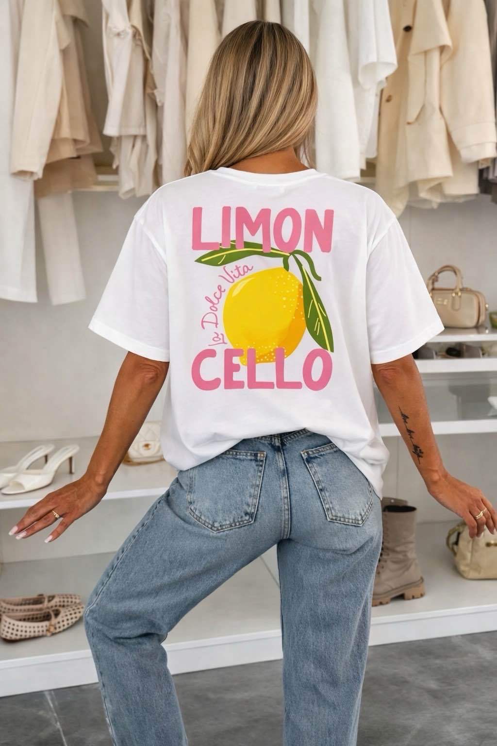 T-Shirt Baumwolle bedruckt trendig Premium-Qualität JG17