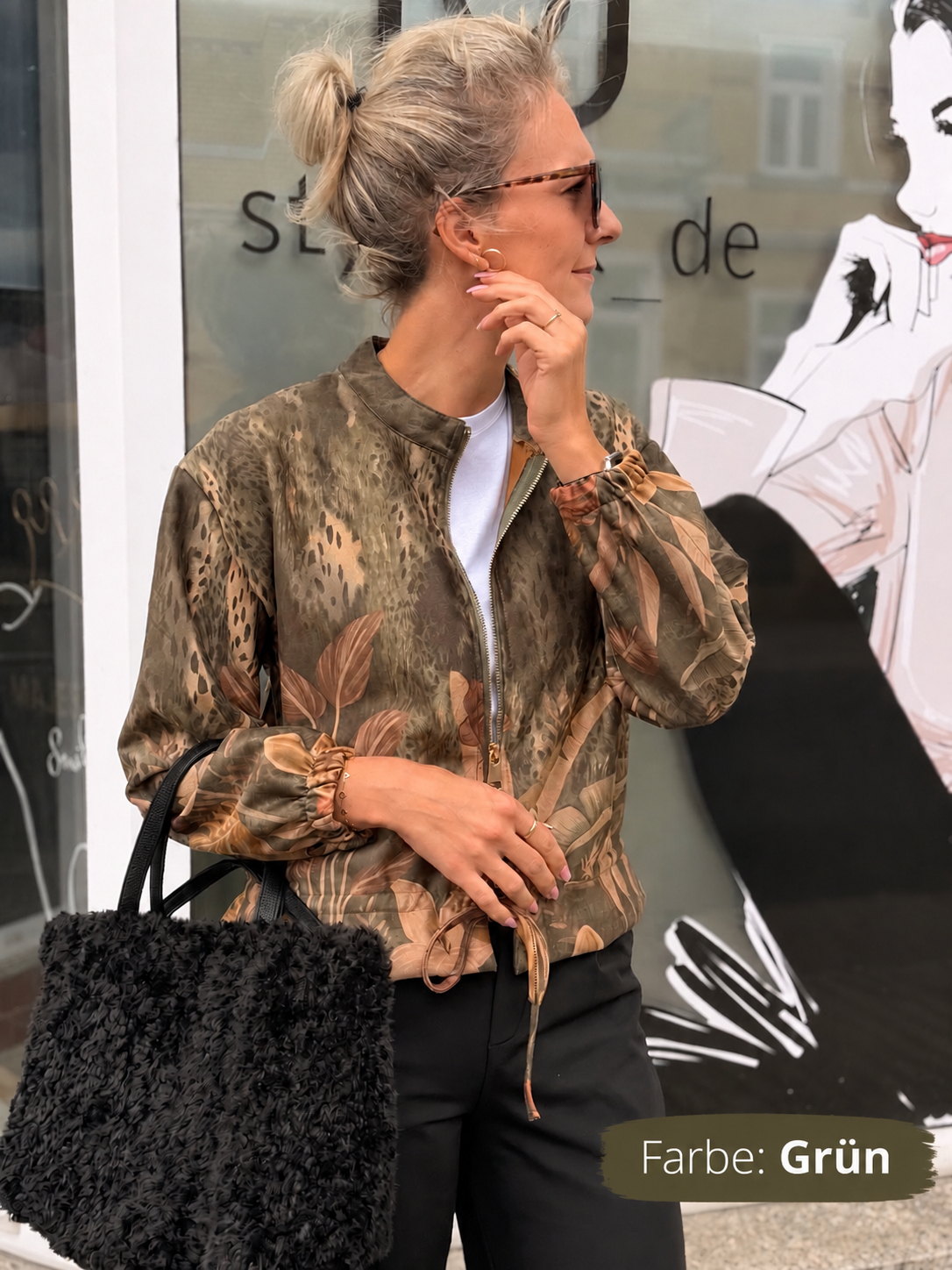Made in Italy Jack mit Animal- & Botanical-Print