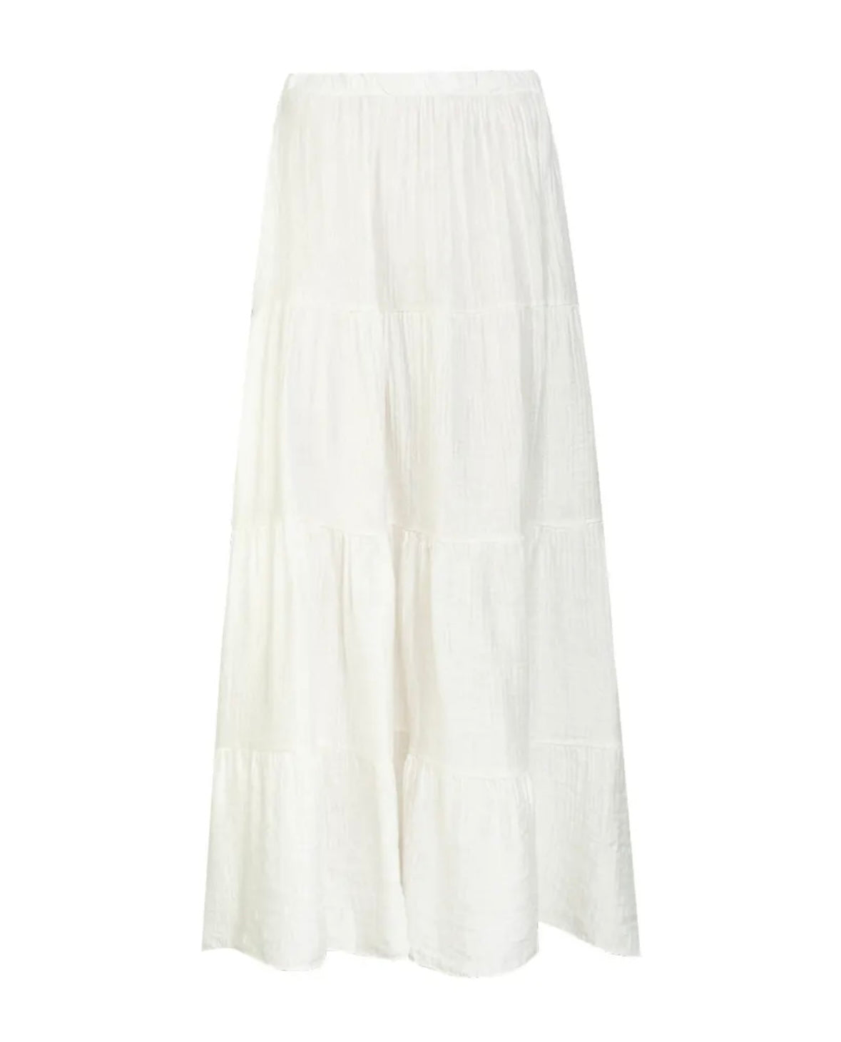 Boho Maxirock aus Tencel – luftig & elegant | In Dunkelbraun, Rosa & Weiß