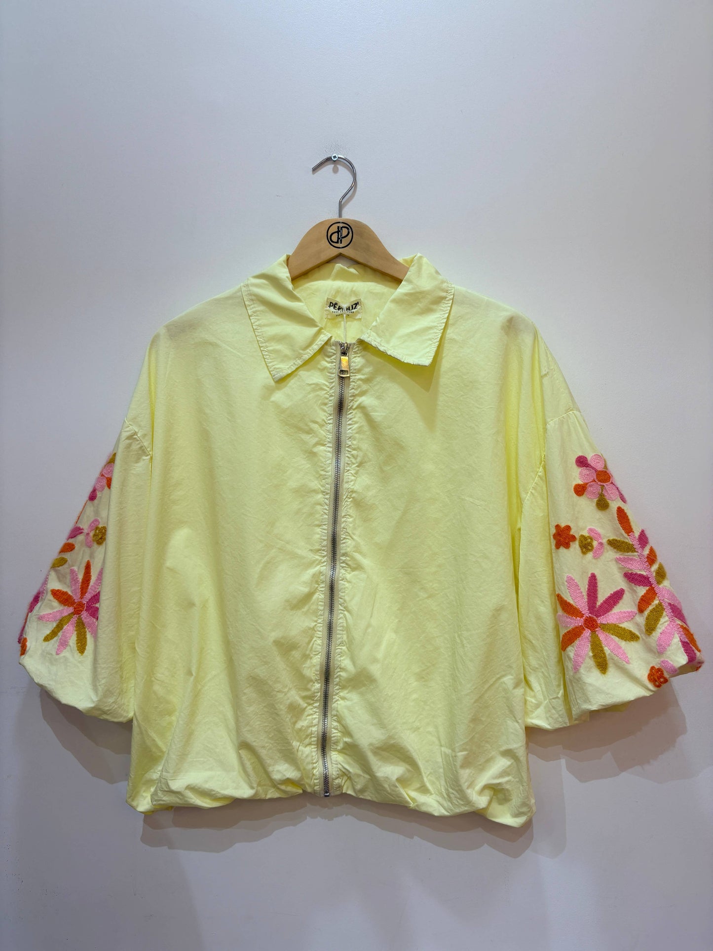 Overshirtjacke mit bestickten Ärmeln PV2648