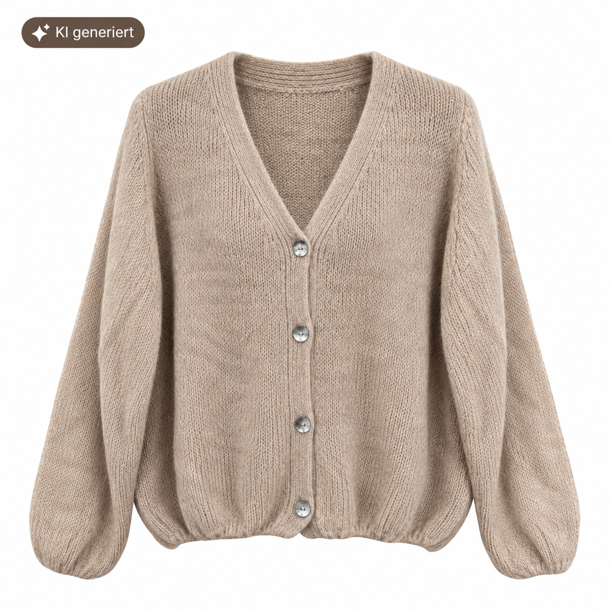 Cozy Alpaka Strickcardigan – Flauschige Strickjacke mit Knöpfen