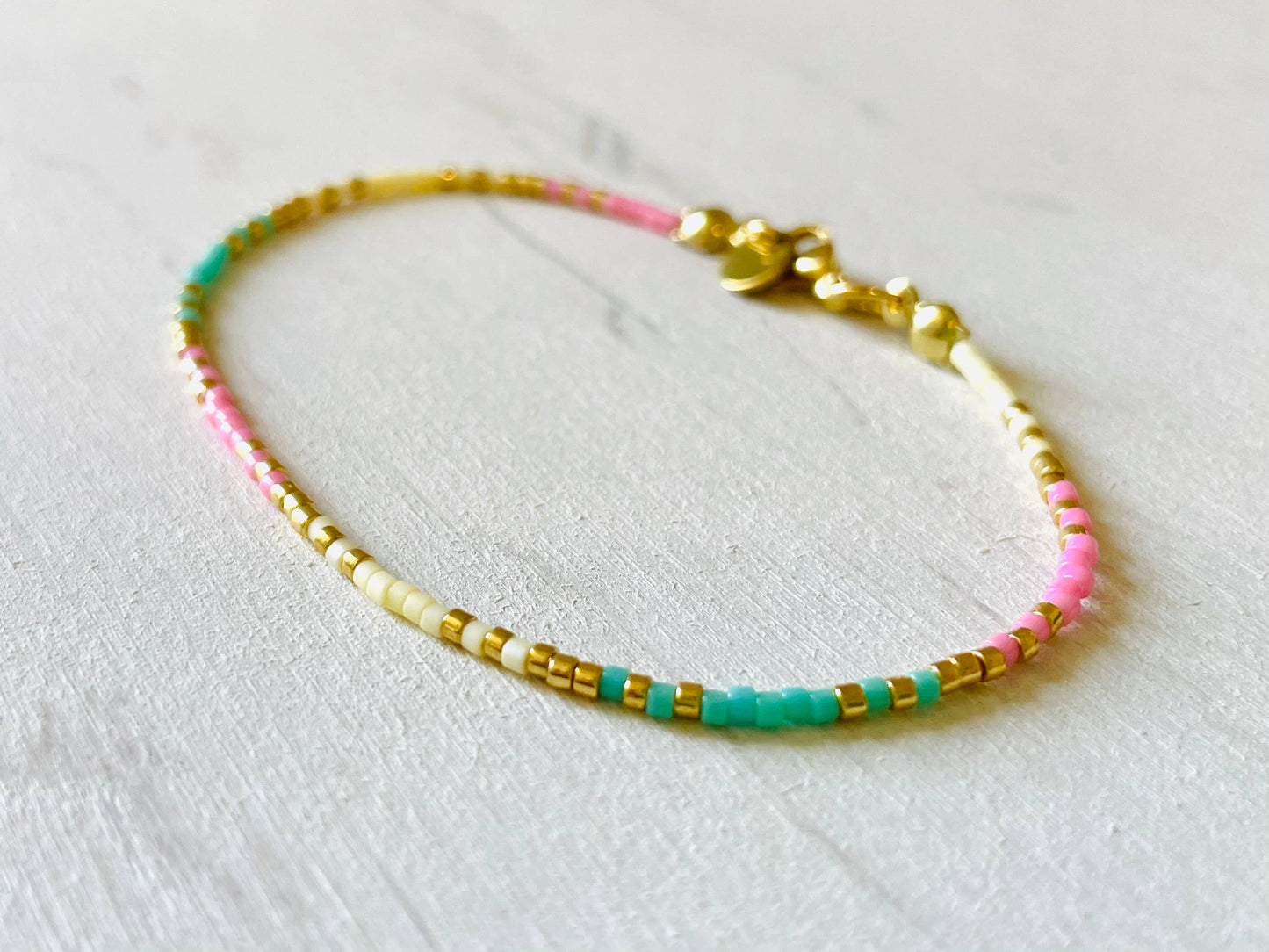 Edelstahl-Armbänder für Damen, Perlenarmbänder N015