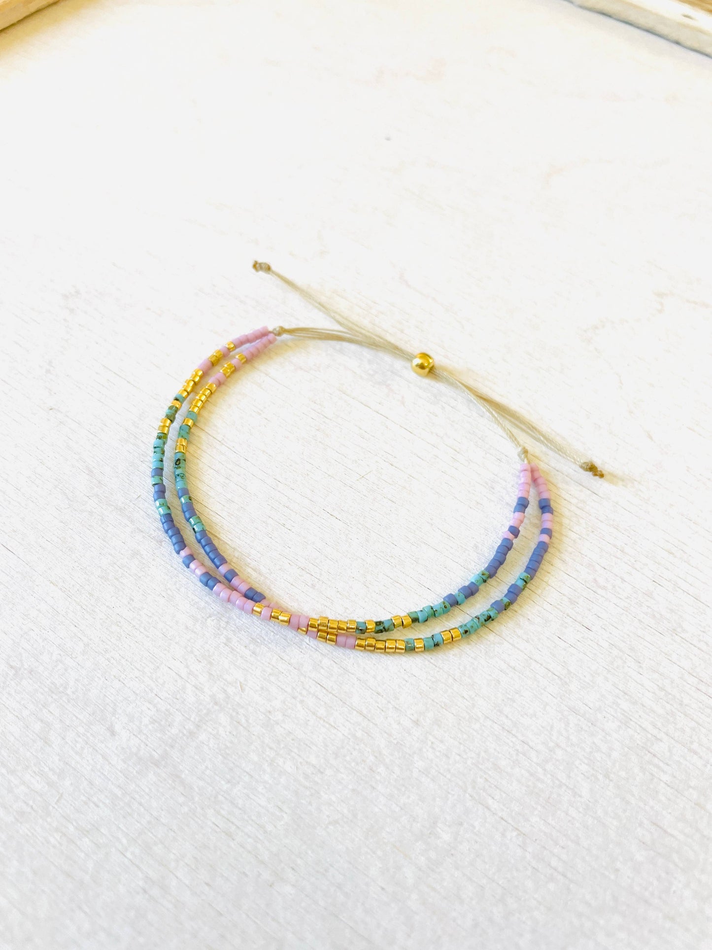 Armband-Set Miyuki-Perlen verstellbar D114