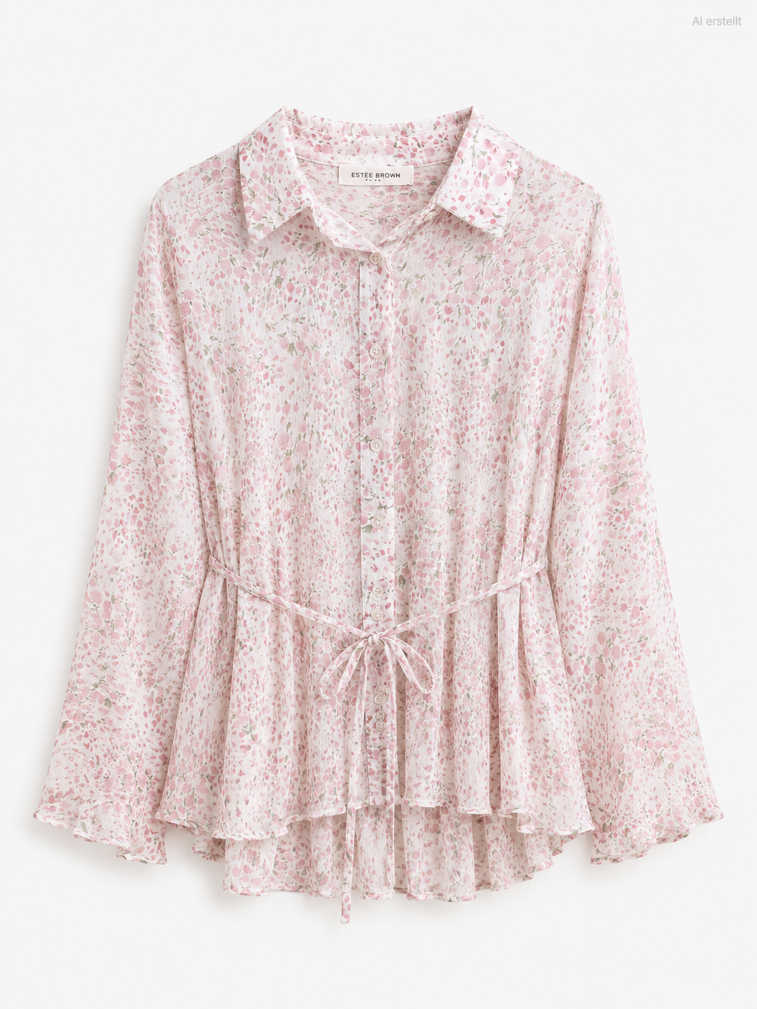 Leichte, transparente Bluse mit Blumenprint