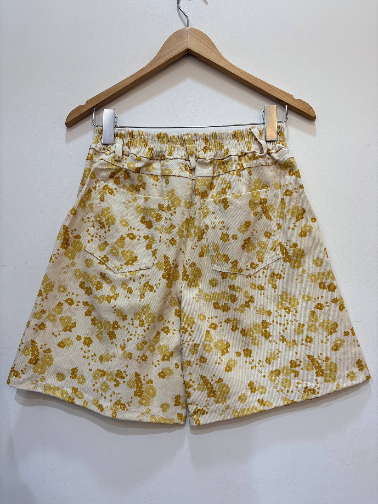 High-Waist-Baumwollshorts mit Blumenprint PPN2653