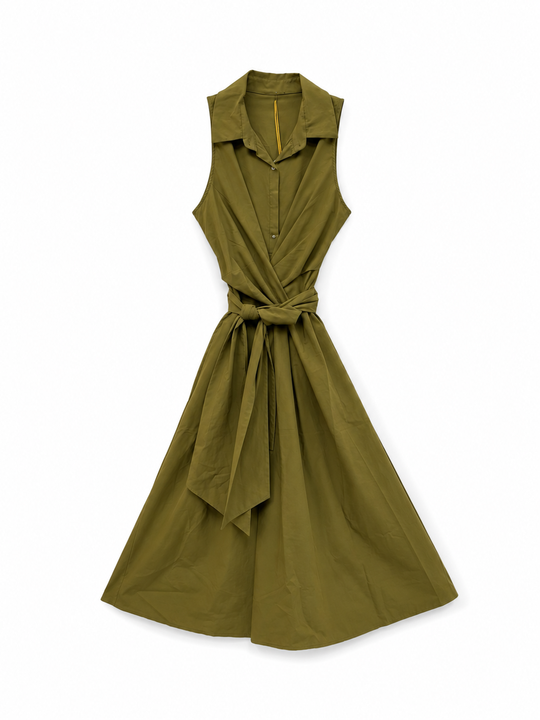 Midikleid mit Wickeloptik – Ärmelloses Sommerkleid