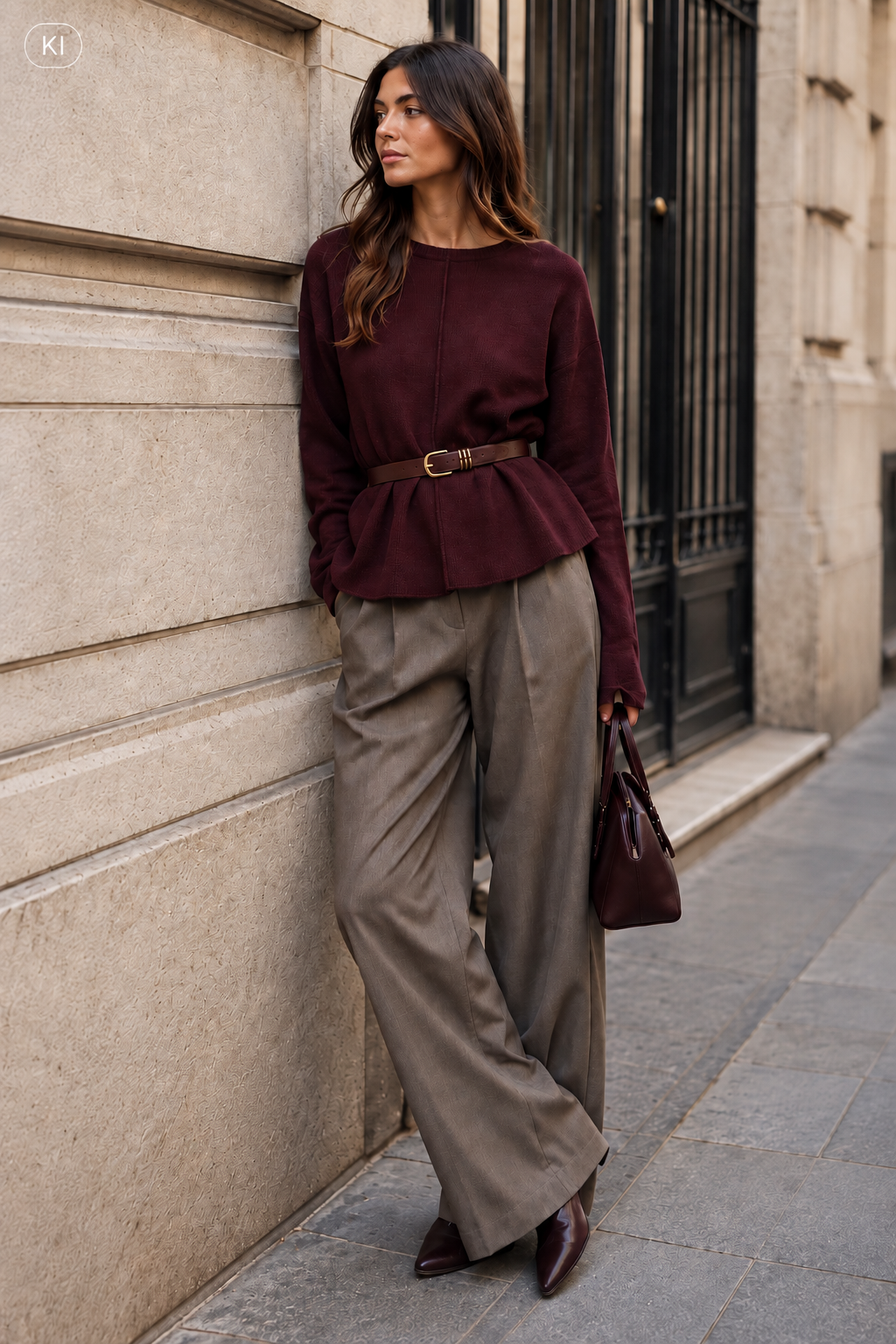 Gürtelpullover Chic