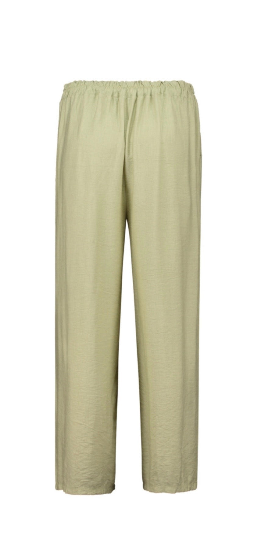 Weite Stoffhose mit elastischem Bund – Damen Hose in Espresso & Matcha