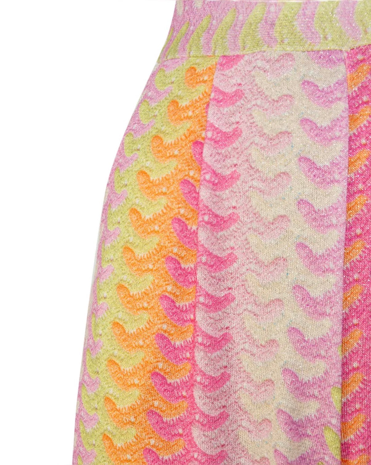 Boho Wide Leg Hose Damen – Retro Wellenmuster Sommerhose | High Waist