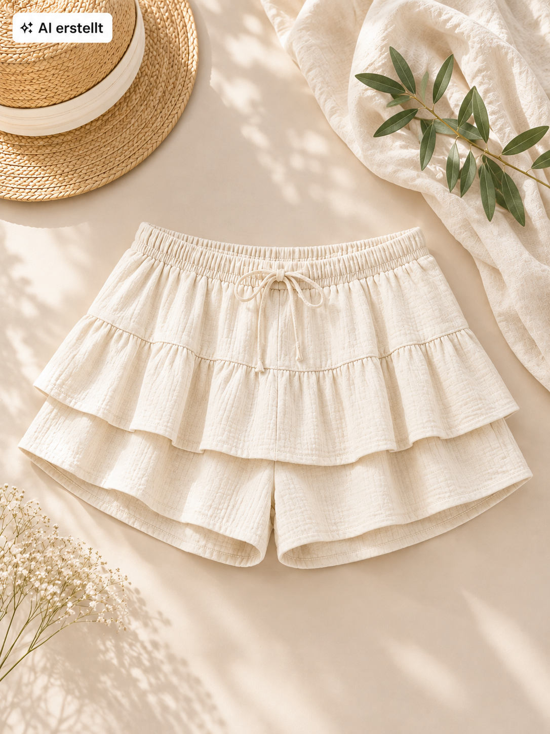 Elegante Rock-Shorts mit Volants