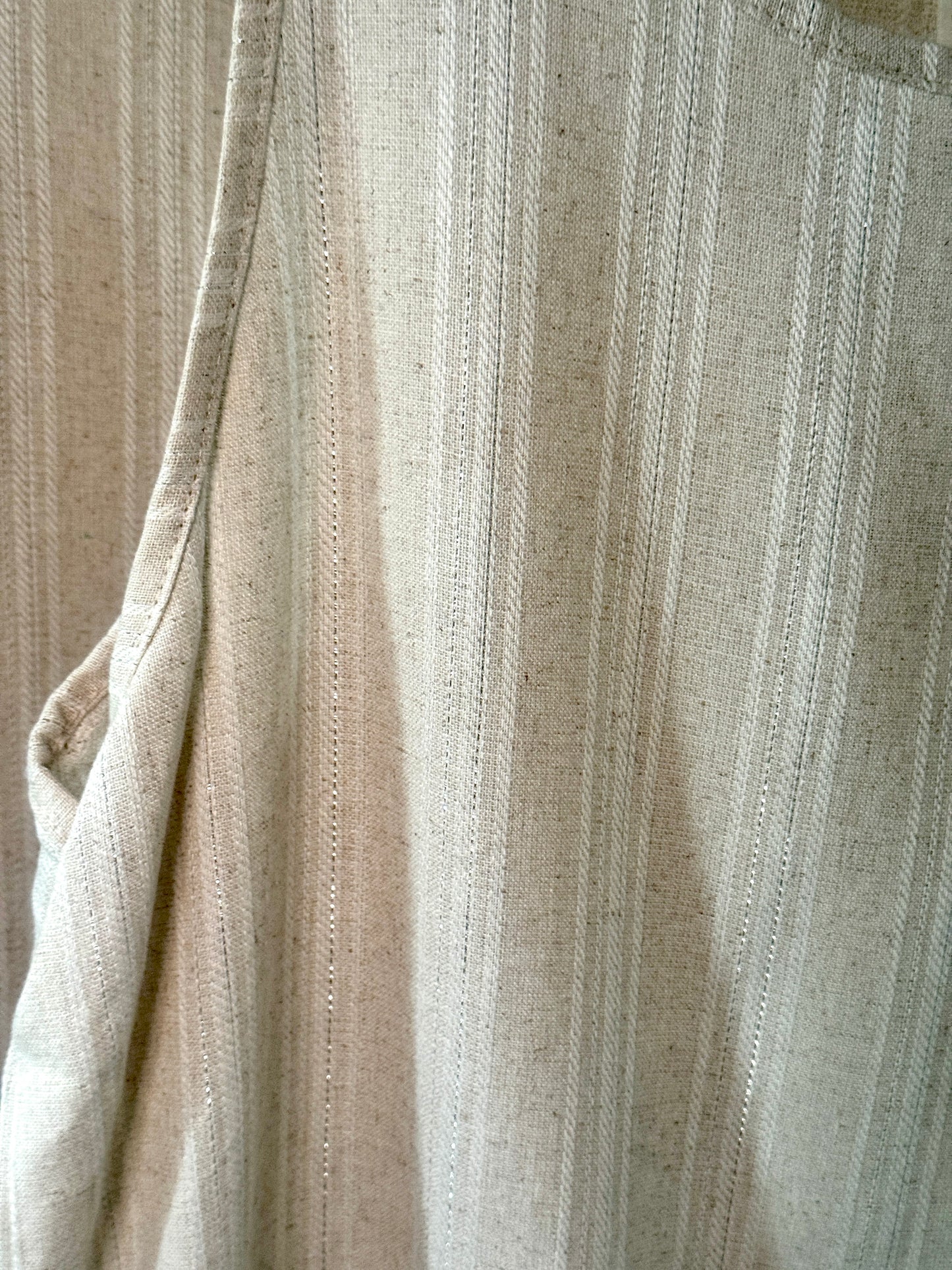 Top Glitzer - Beige mit Zierkante