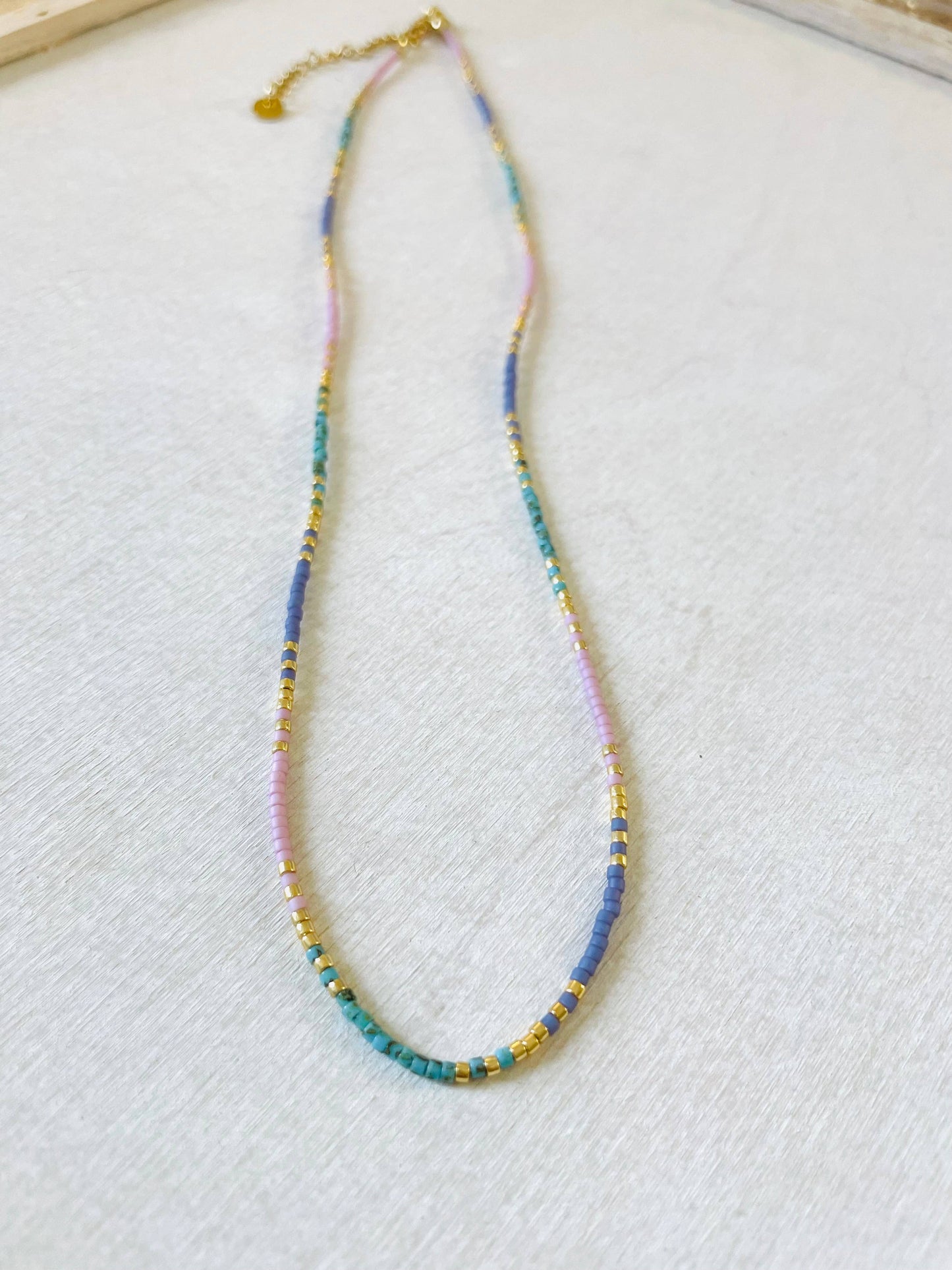 Perlenkette, Edelstahlkette, Halsband C052