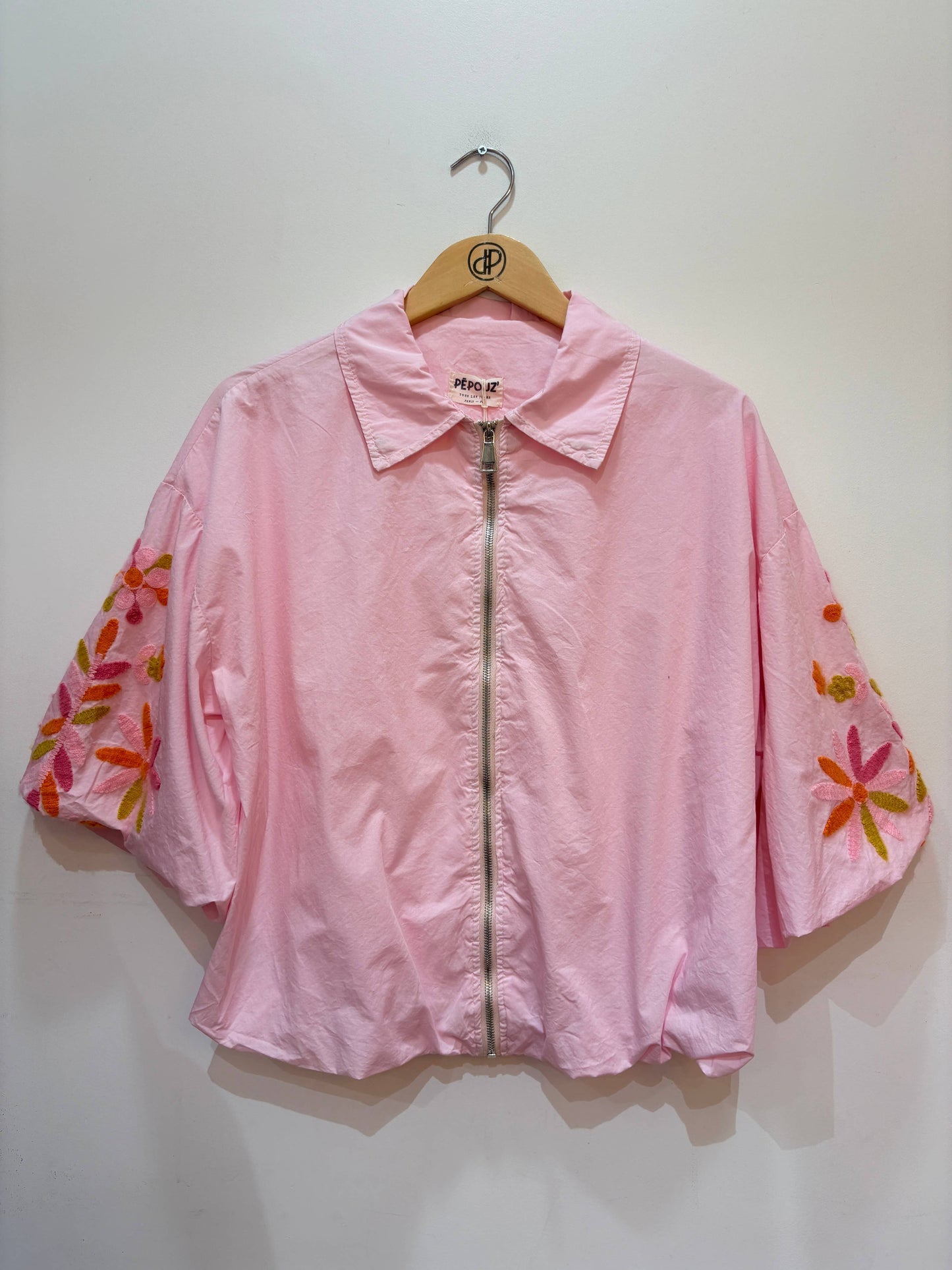 Overshirtjacke mit bestickten Ärmeln PV2648