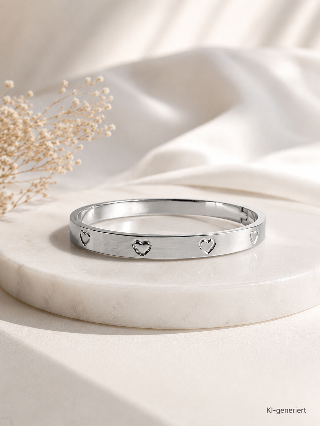 Heart Armreif | 18K vergoldet
