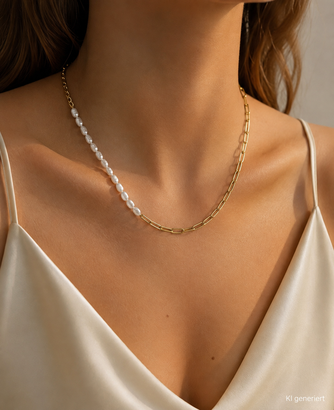 Perlenkette | 18K vergoldet