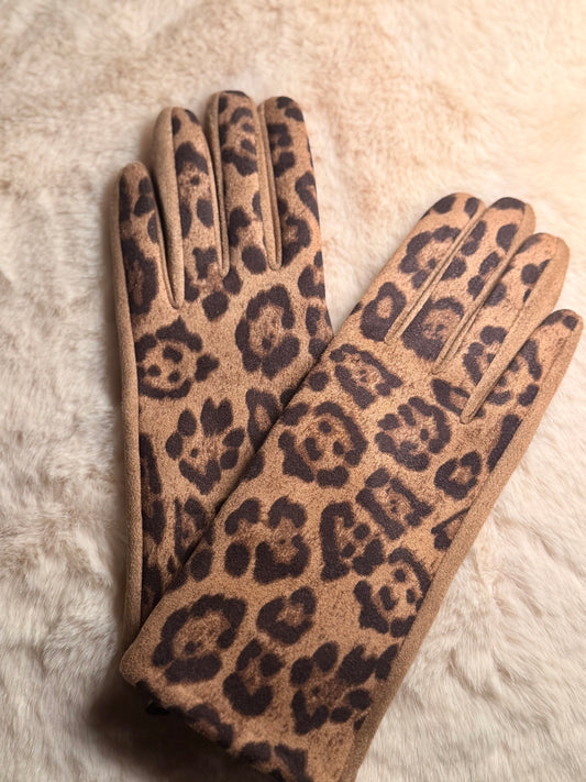 Leo Handschuhe in Velours-Optik – verschiedene Farben