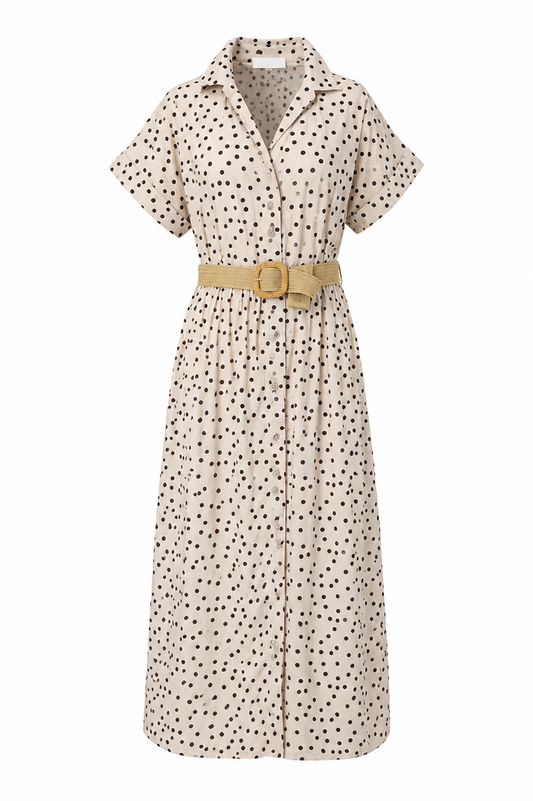 Hemdblusenkleid mit Dots