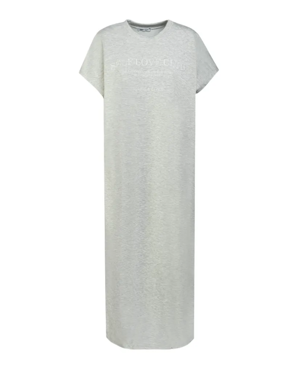 Langes Shirtkleid mit Seitenschlitz